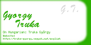 gyorgy truka business card