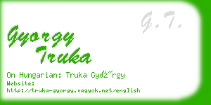 gyorgy truka business card